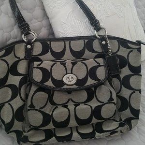 Like New Black Coach Handbag!
